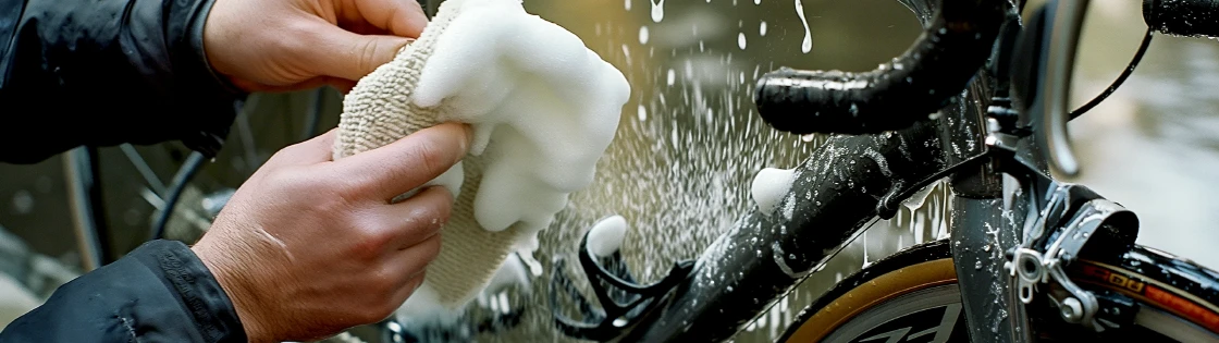 Fahrrad reinigen breit